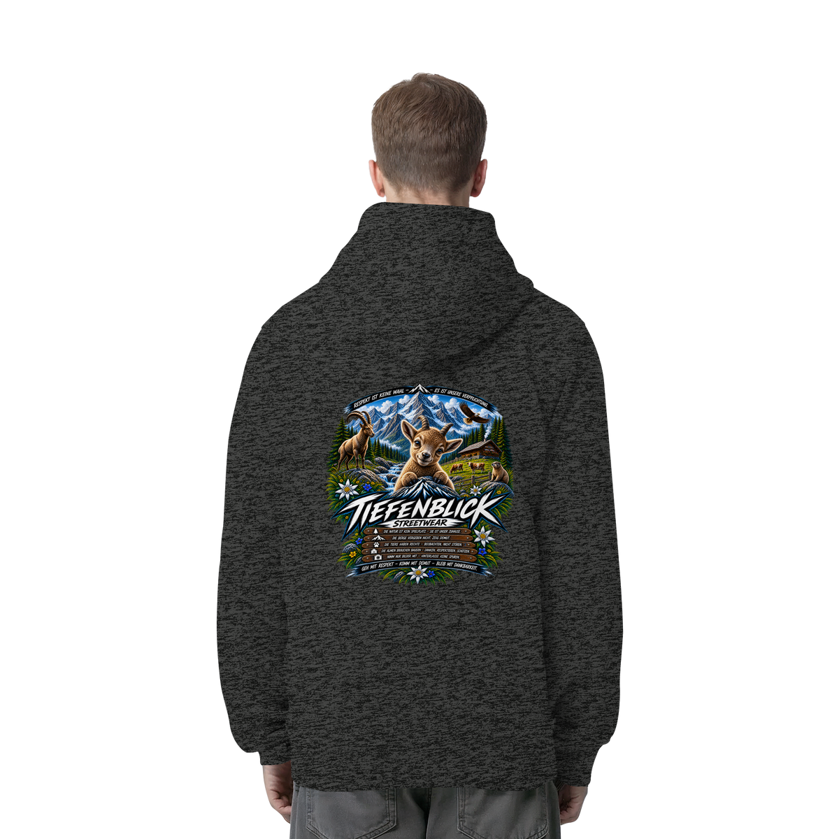 Tiefenblick Respekt Edition - Organic Side Pocket Hoodie
