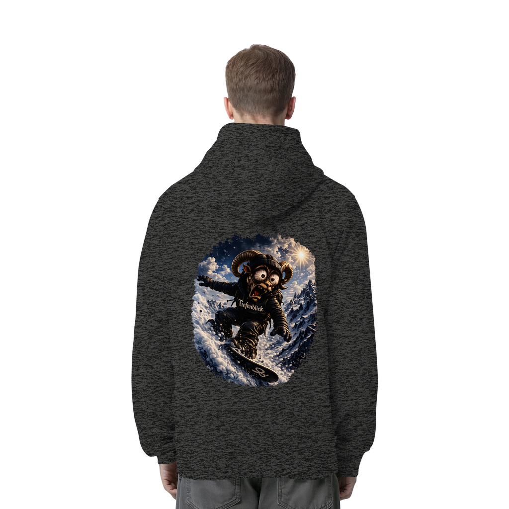 Tiefenblick Snowboarden - Organic Side Pocket Hoodie
