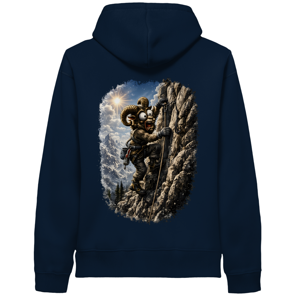 Tiefenblick Klettern - Organic Side Pocket Hoodie