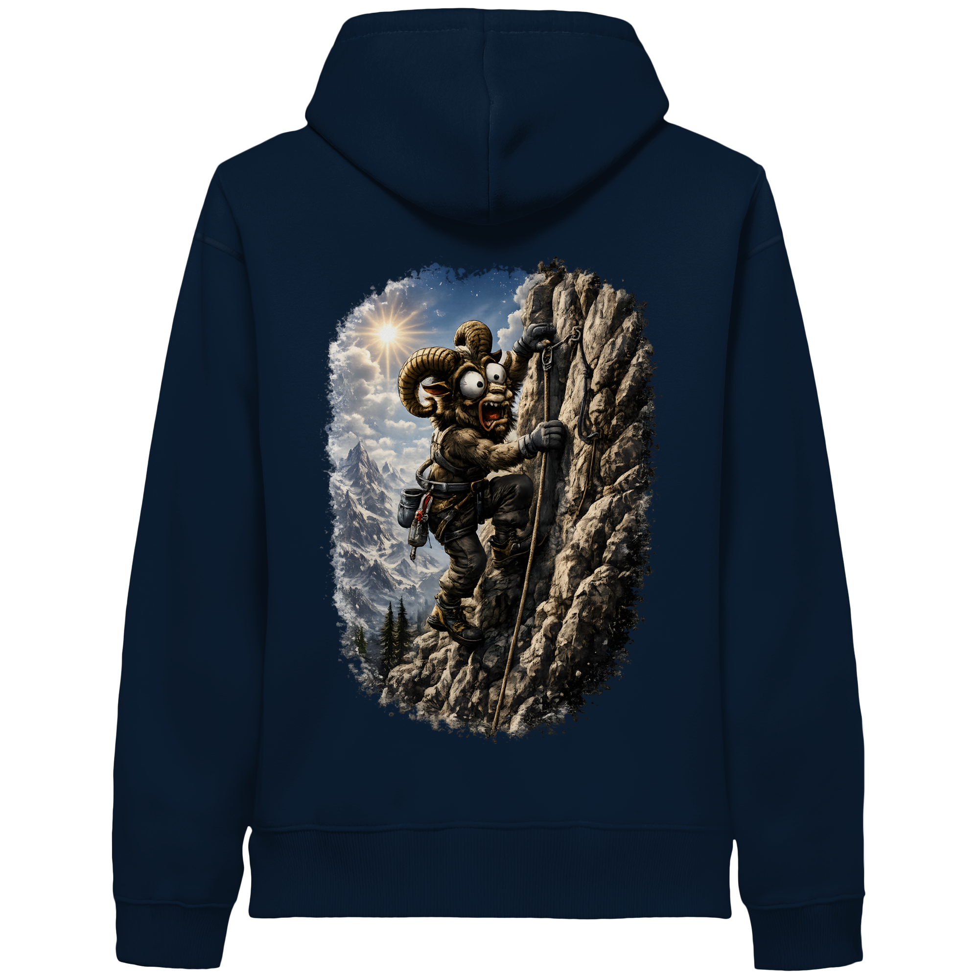 Tiefenblick Klettern - Organic Side Pocket Hoodie