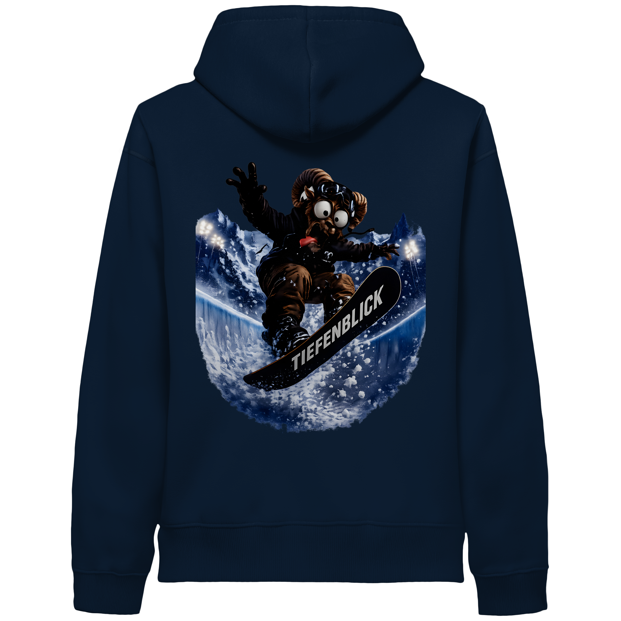 Tiefenblick Snowboarden Halfpipe- Organic Side Pocket Hoodie