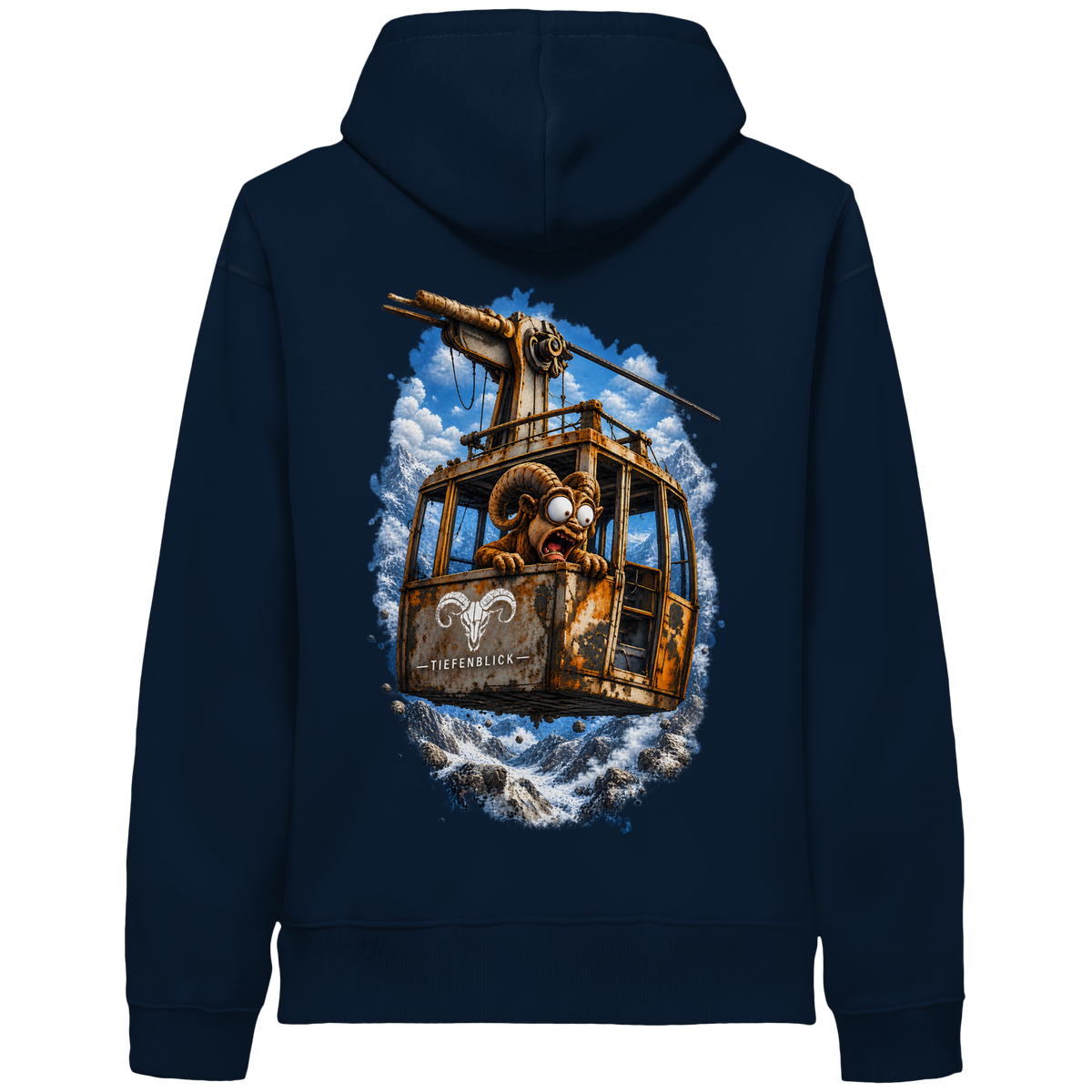 Tiefenblick Adrenalin Gondel Fun - Organic Side Pocket Hoodie