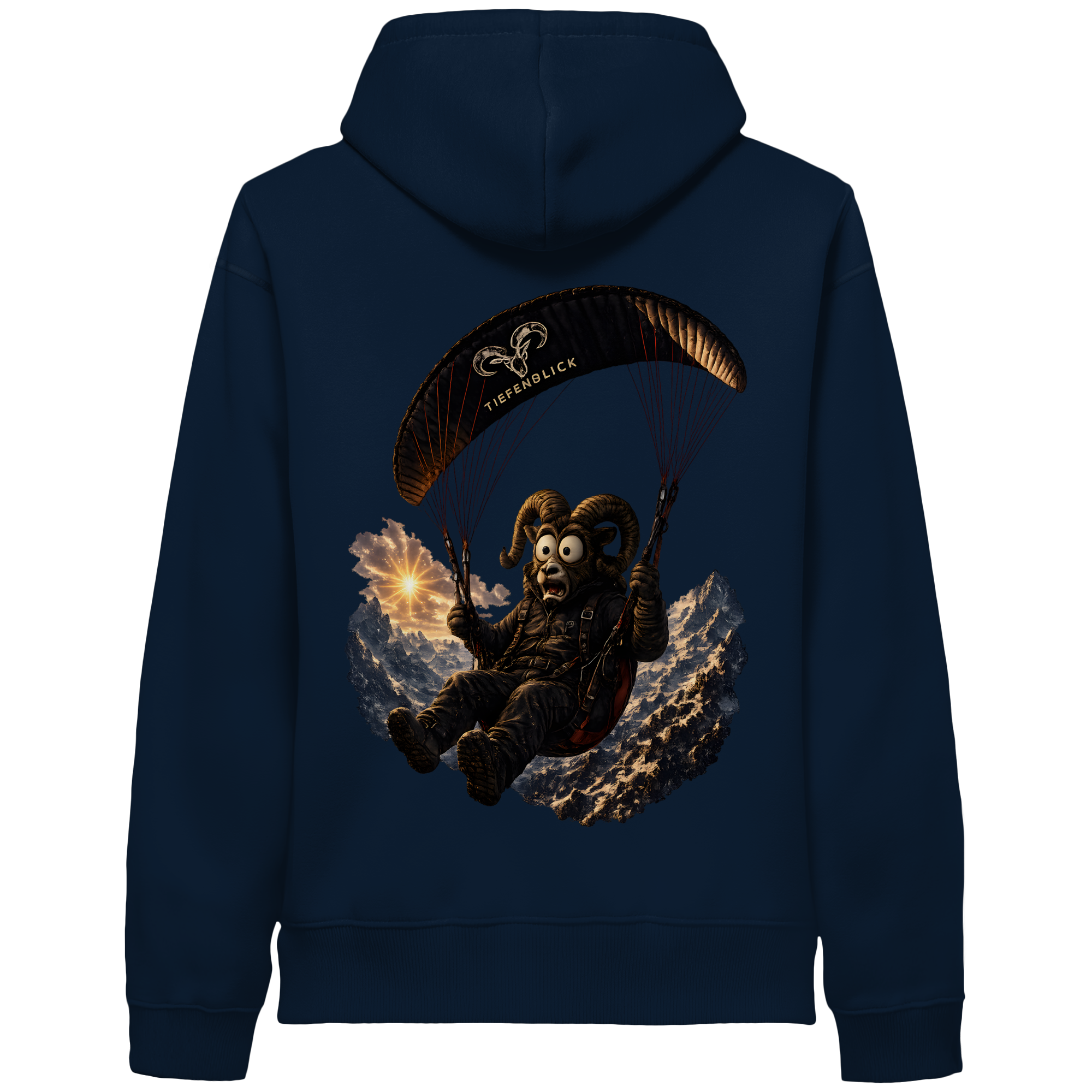 Tiefenblick Paraglider  - Organic Side Pocket Hoodie