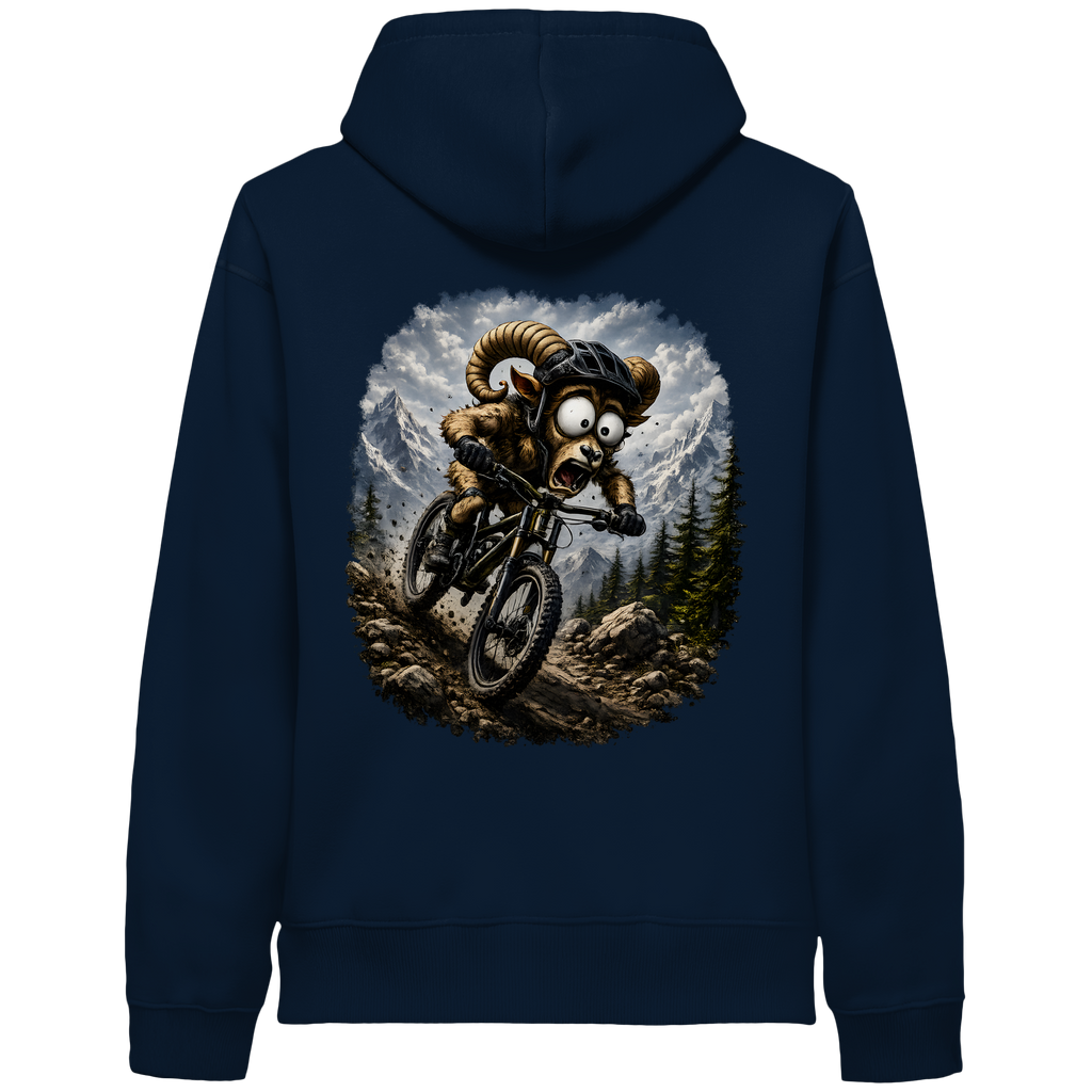Tiefenblick Downhill - Organic Side Pocket Hoodie