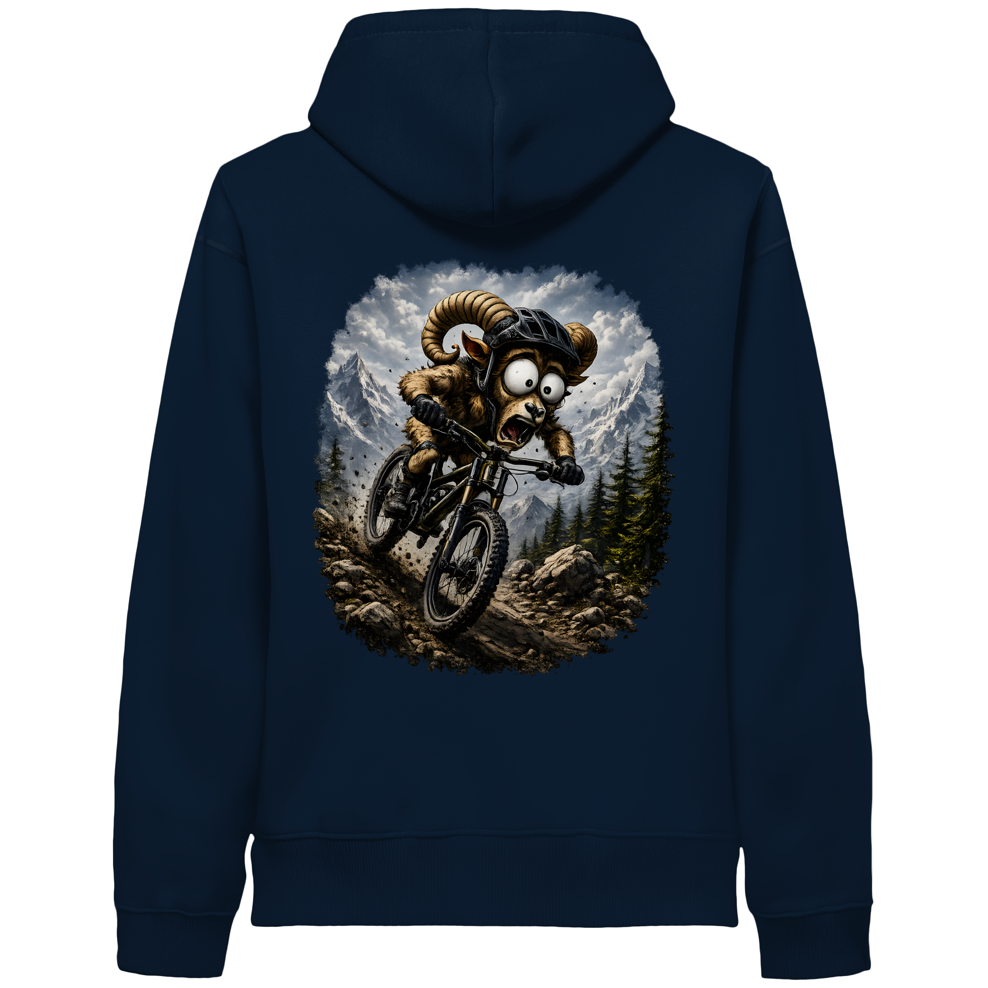 Tiefenblick Downhill - Organic Side Pocket Hoodie