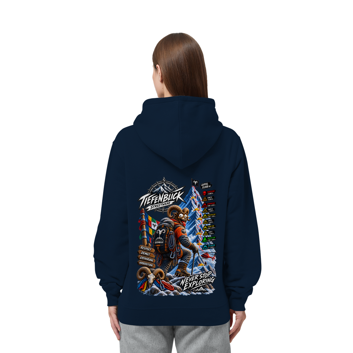 Tiefenblick Todeszone Fun - Organic Side Pocket Hoodie