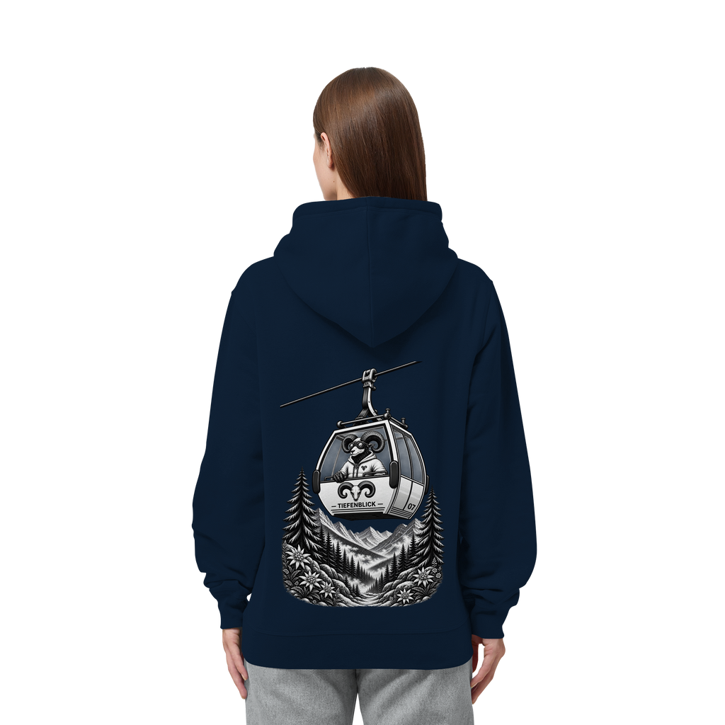 Tiefenblick Gondel Fun  - Organic Side Pocket Hoodie