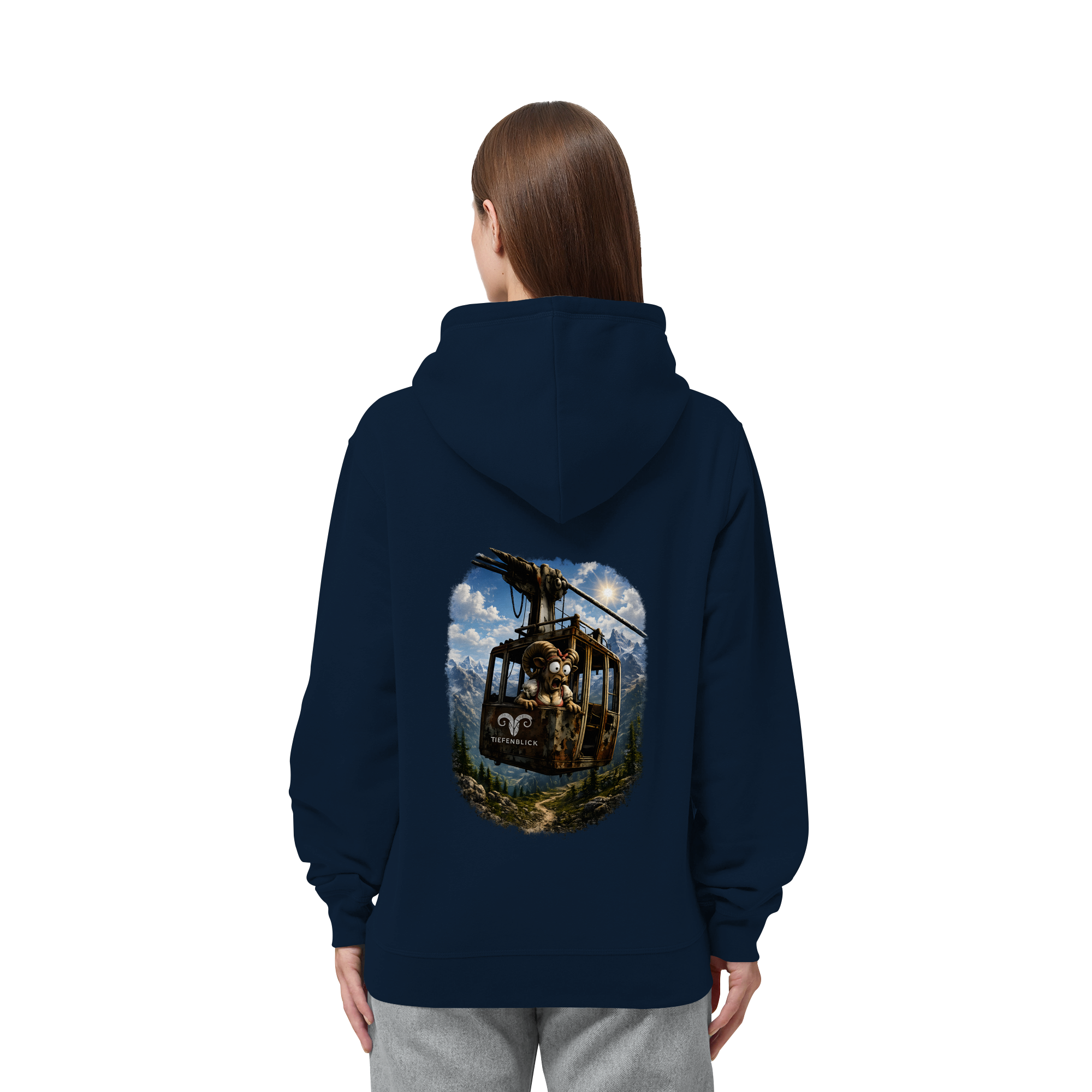 Tiefenblick Gondel Adrenalin Fun - Organic Side Pocket Hoodie