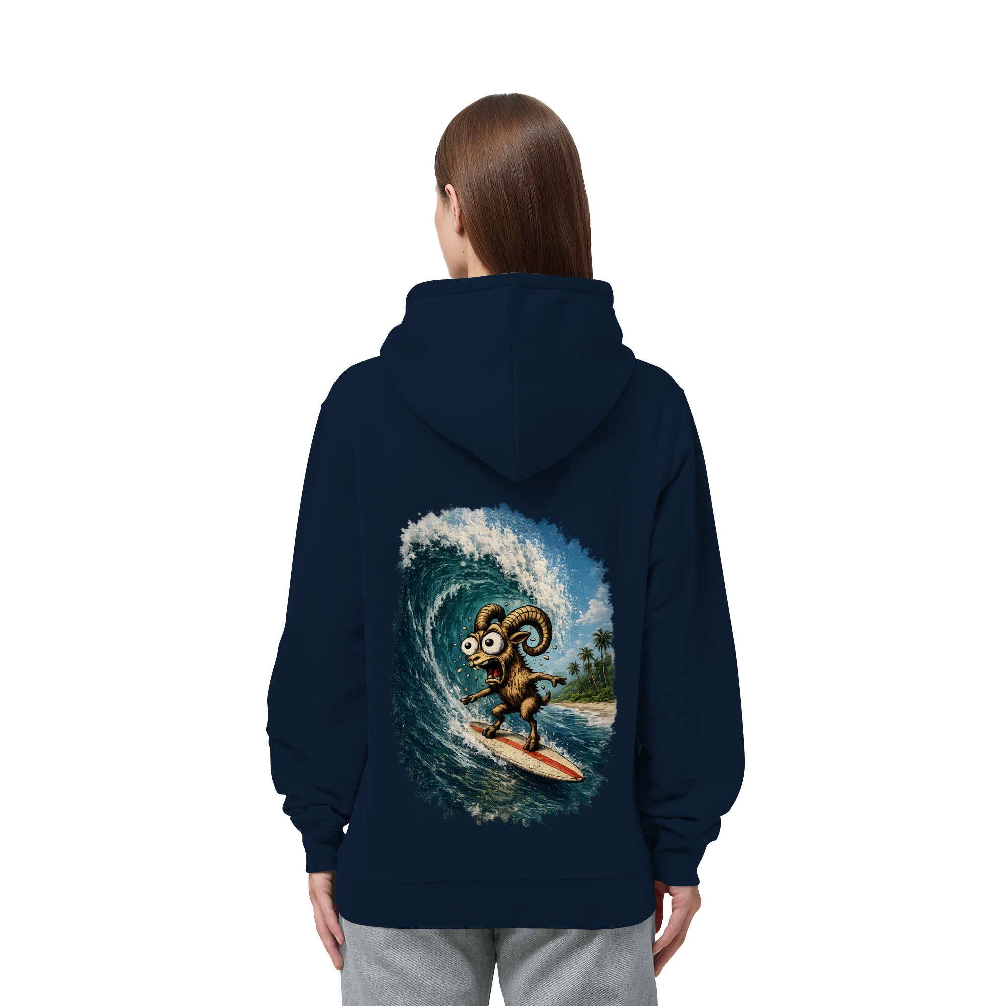 Tiefenblick Urlaub Fun  - Organic Side Pocket Hoodie
