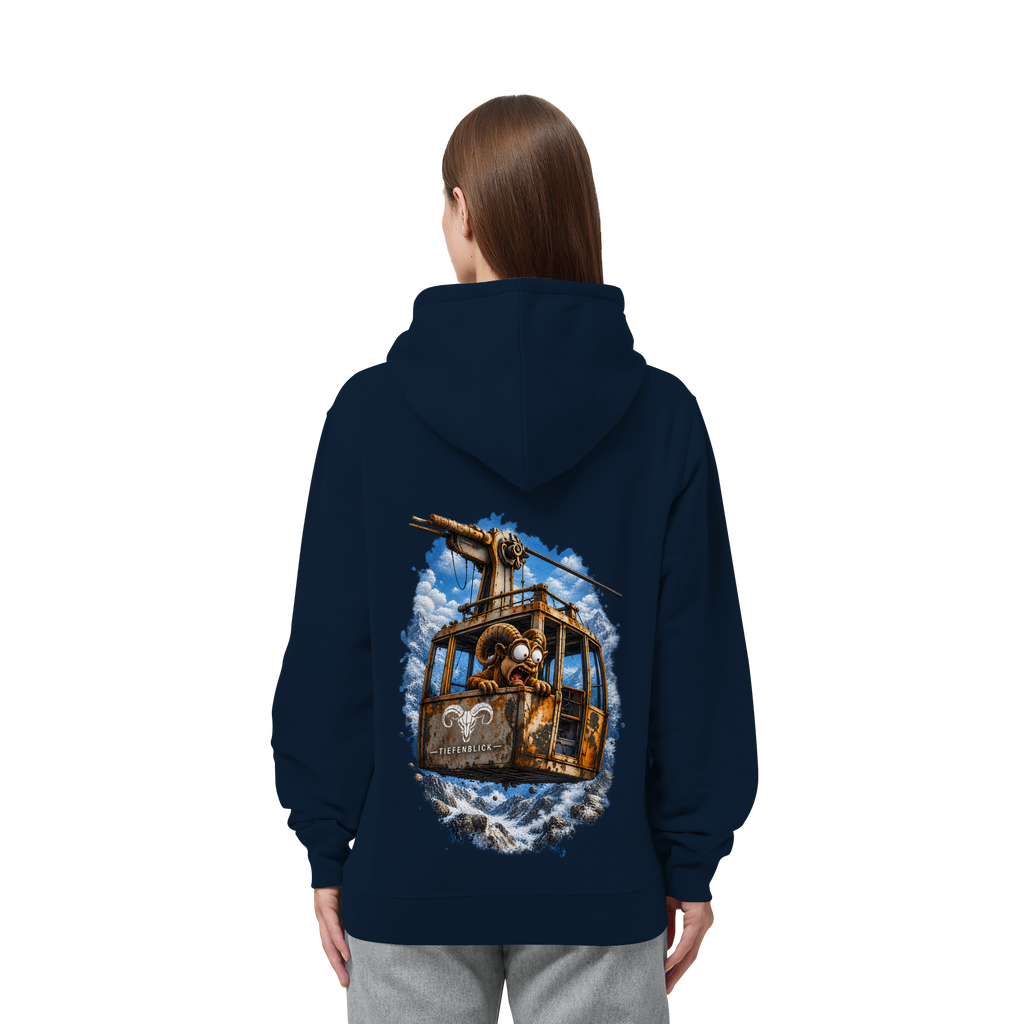 Tiefenblick Adrenalin Gondel Fun - Organic Side Pocket Hoodie