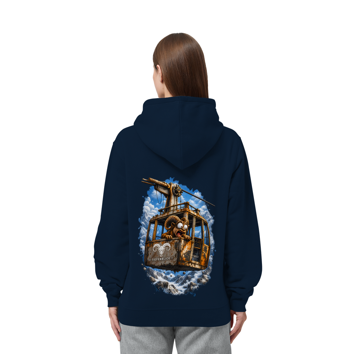 Tiefenblick Adrenalin Gondel Fun - Organic Side Pocket Hoodie