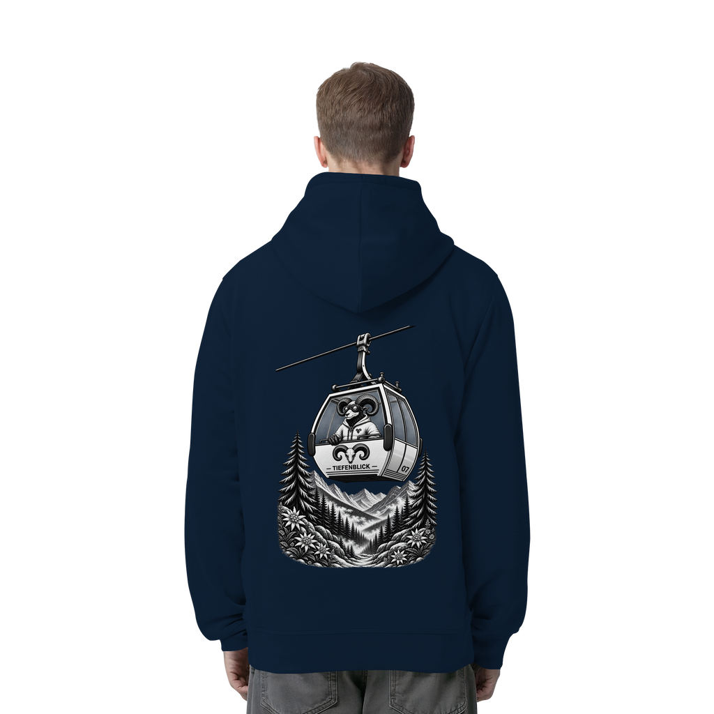 Tiefenblick Gondel Fun  - Organic Side Pocket Hoodie