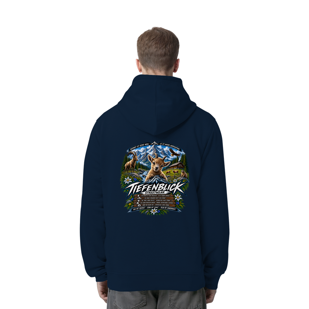 Tiefenblick Respekt Edition - Organic Side Pocket Hoodie