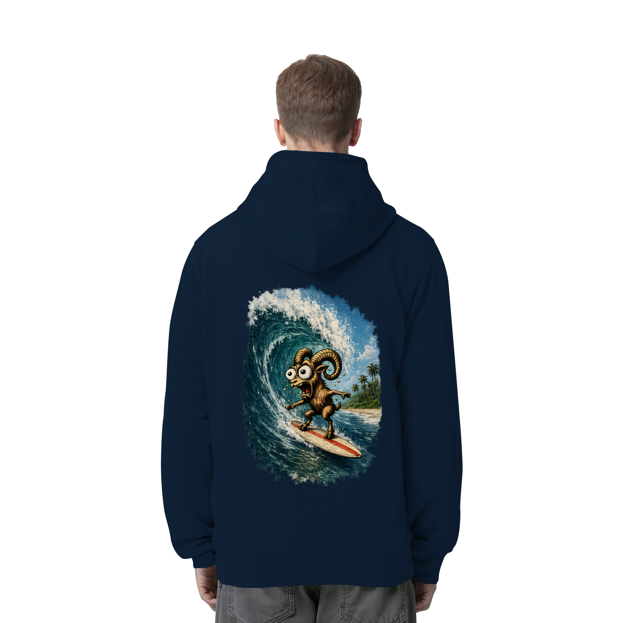 Tiefenblick Urlaub Fun  - Organic Side Pocket Hoodie
