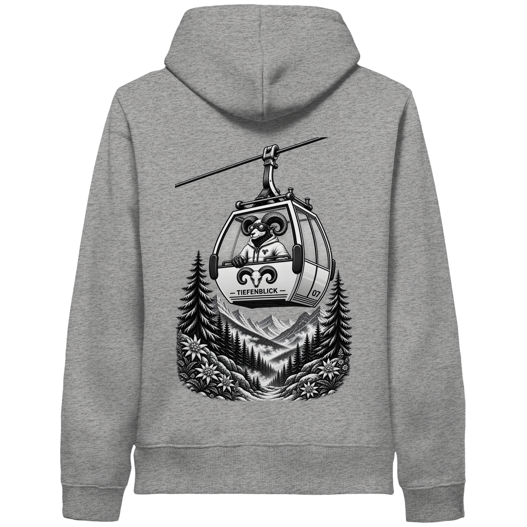 Tiefenblick Gondel Fun  - Organic Side Pocket Hoodie