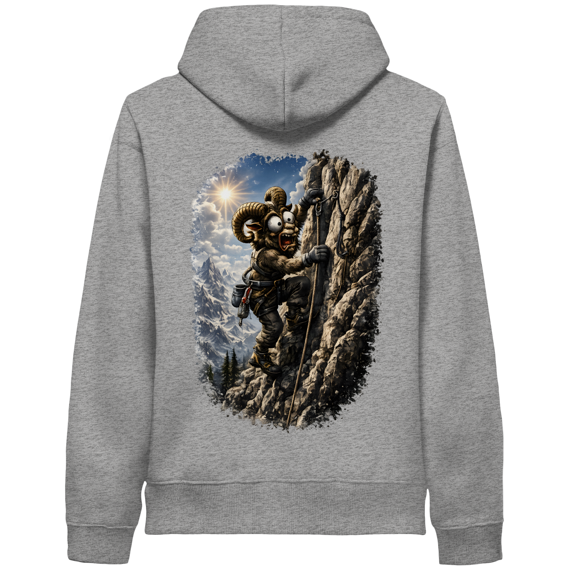 Tiefenblick Klettern - Organic Side Pocket Hoodie