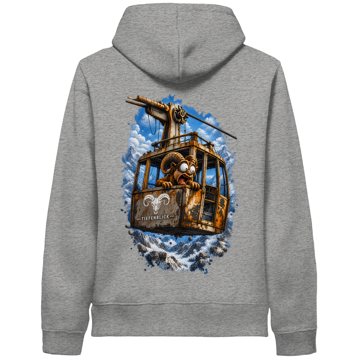 Tiefenblick Adrenalin Gondel Fun - Organic Side Pocket Hoodie