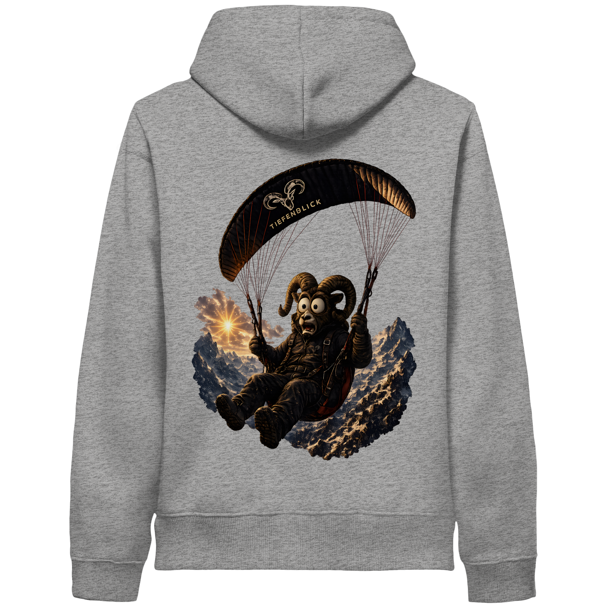 Tiefenblick Paraglider  - Organic Side Pocket Hoodie