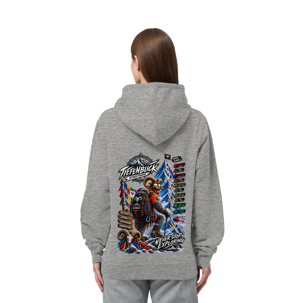 Tiefenblick Todeszone Fun - Organic Side Pocket Hoodie