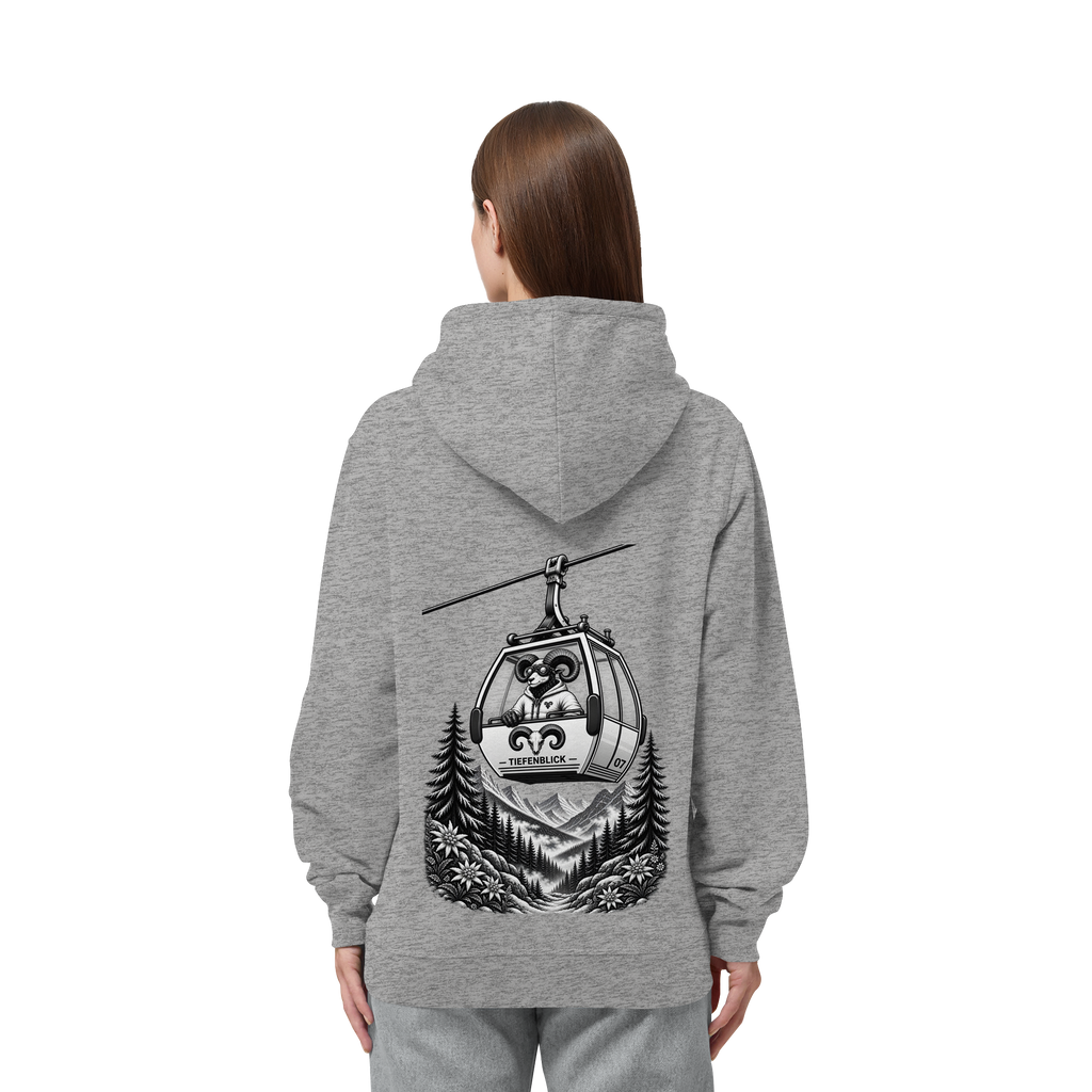 Tiefenblick Gondel Fun  - Organic Side Pocket Hoodie