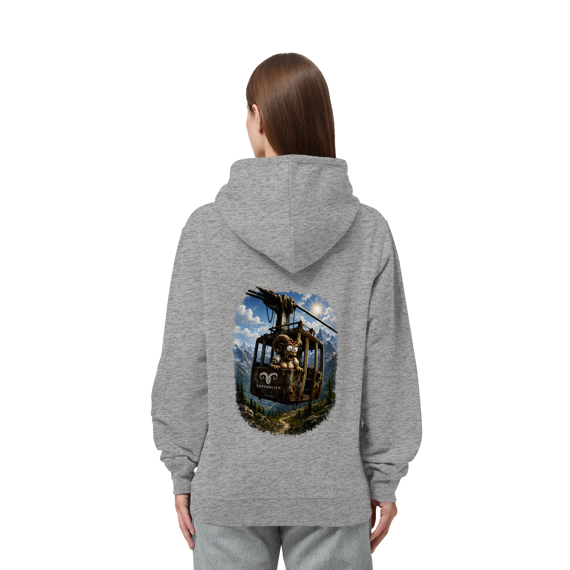 Tiefenblick Gondel Adrenalin Fun - Organic Side Pocket Hoodie