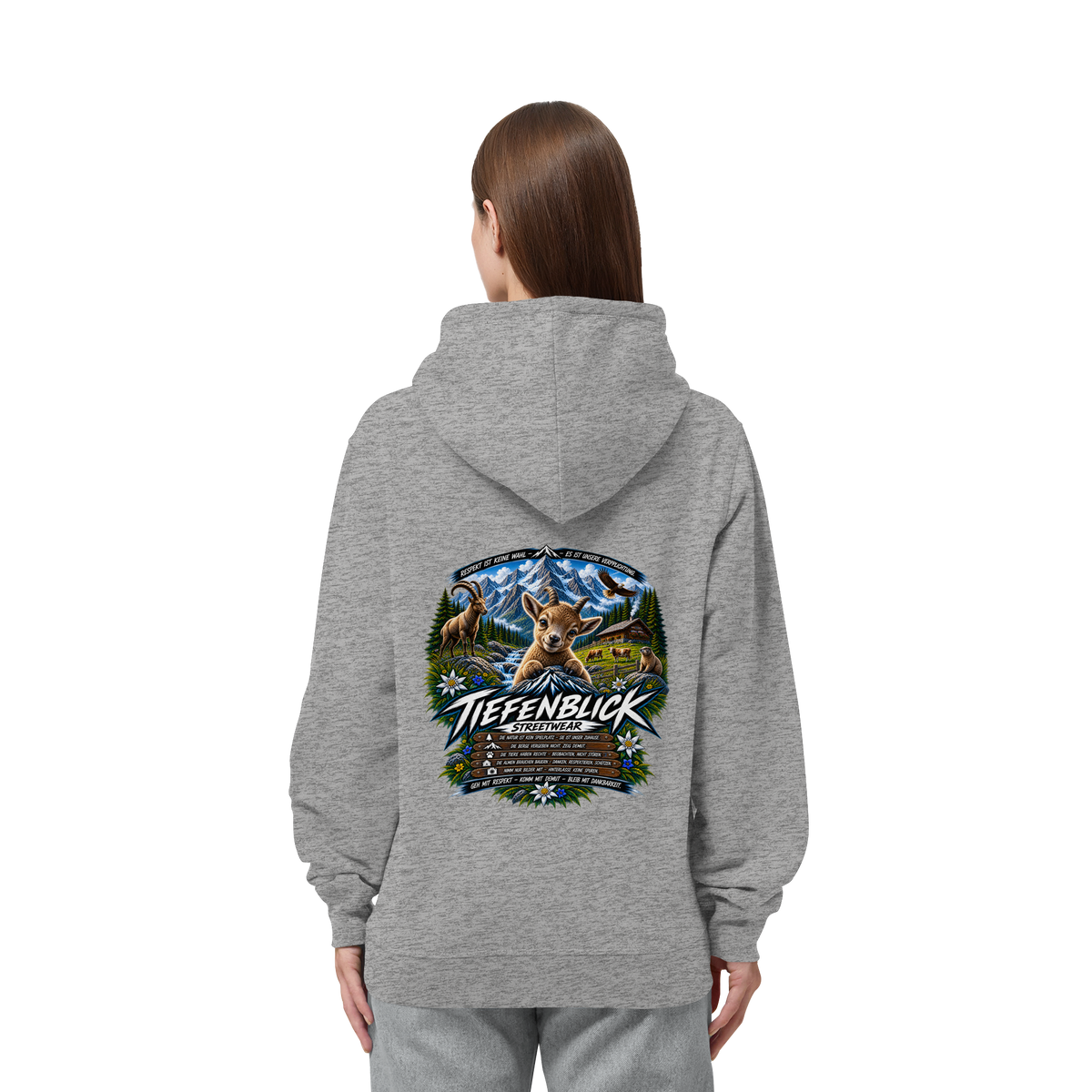 Tiefenblick Respekt Edition - Organic Side Pocket Hoodie