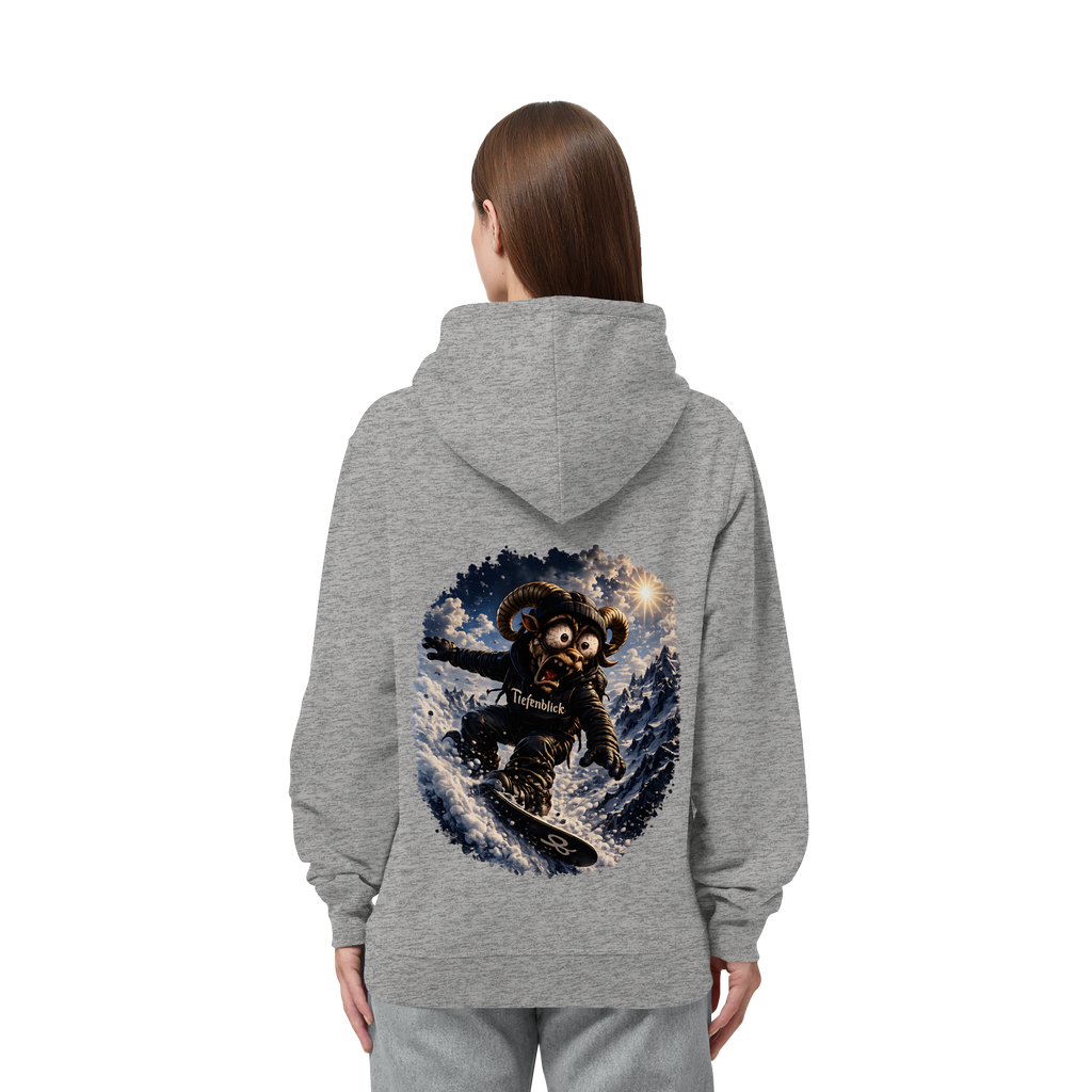 Tiefenblick Snowboarden - Organic Side Pocket Hoodie