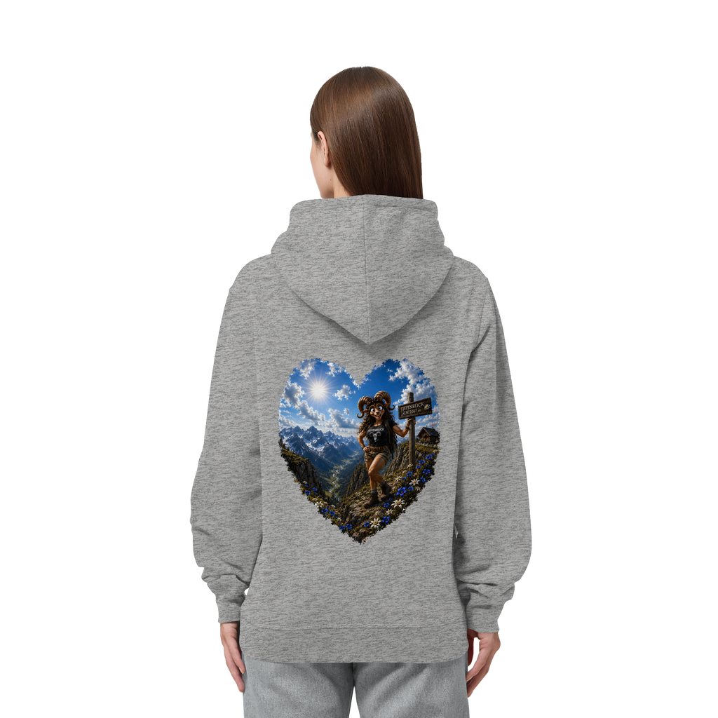 Tiefenblick Wandern Herz - Organic Side Pocket Hoodie