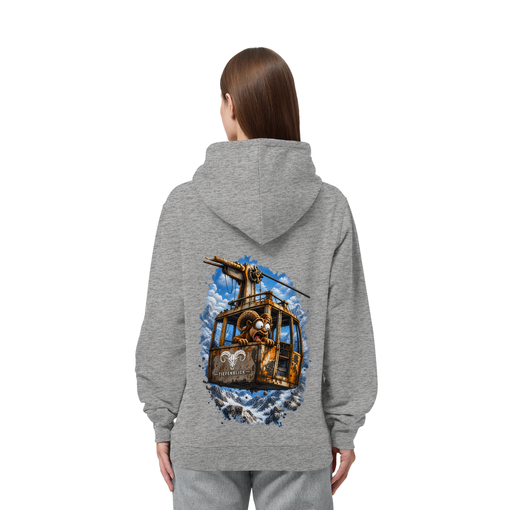 Tiefenblick Adrenalin Gondel Fun - Organic Side Pocket Hoodie