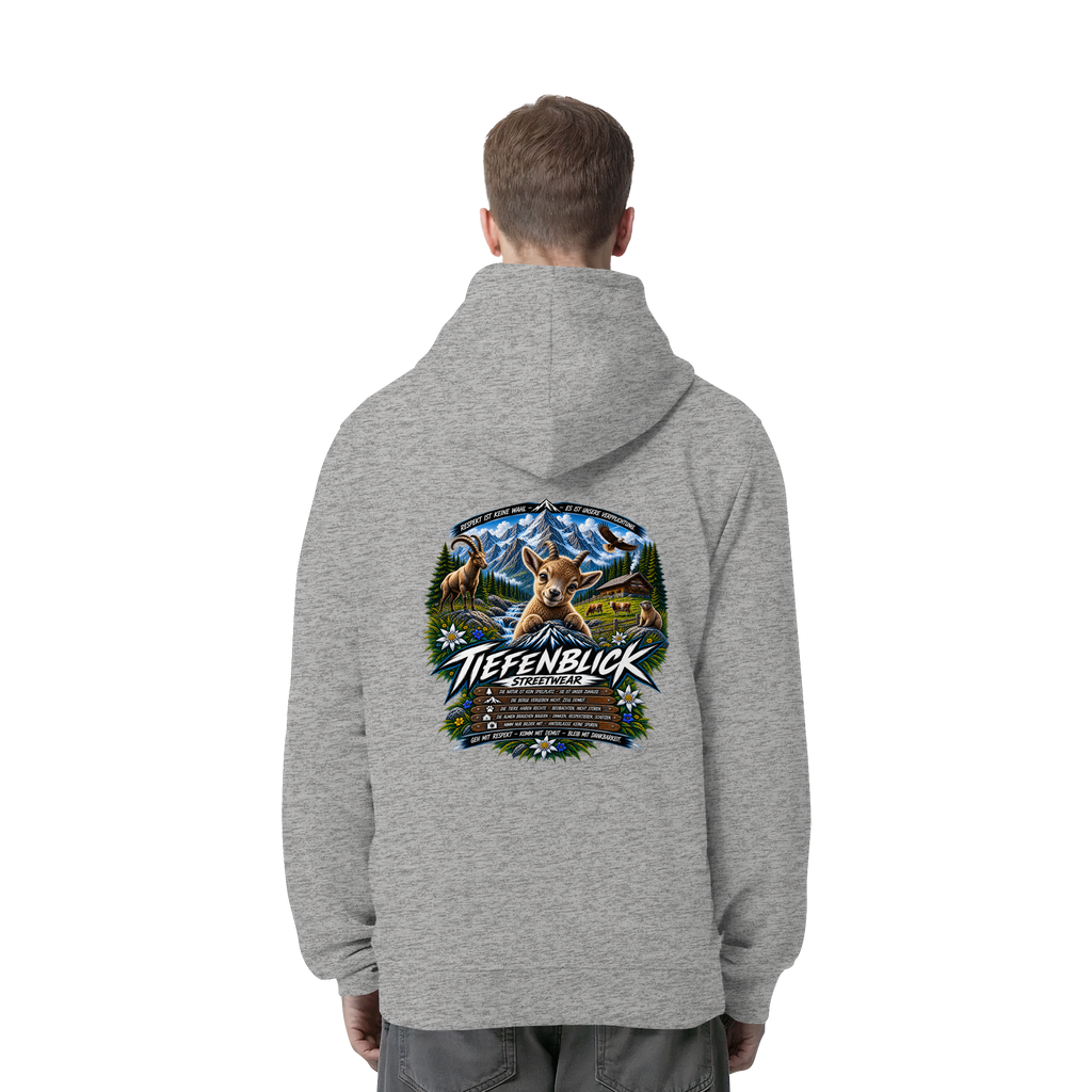 Tiefenblick Respekt Edition - Organic Side Pocket Hoodie