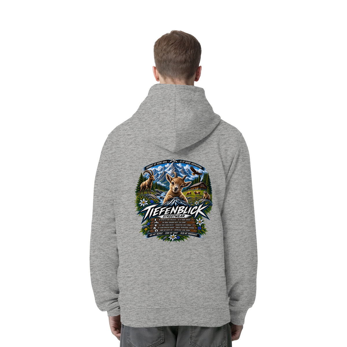 Tiefenblick Respekt Edition - Organic Side Pocket Hoodie