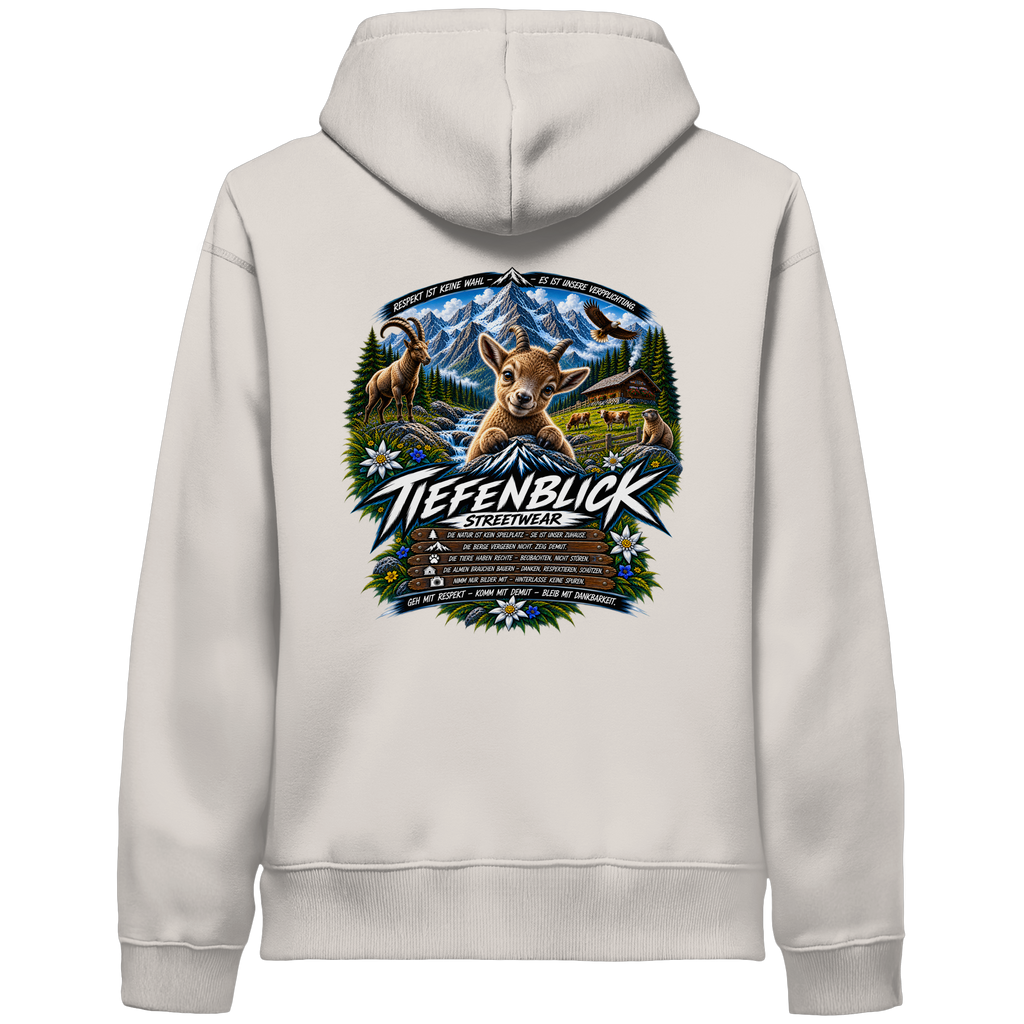 Tiefenblick Respekt Edition - Organic Side Pocket Hoodie