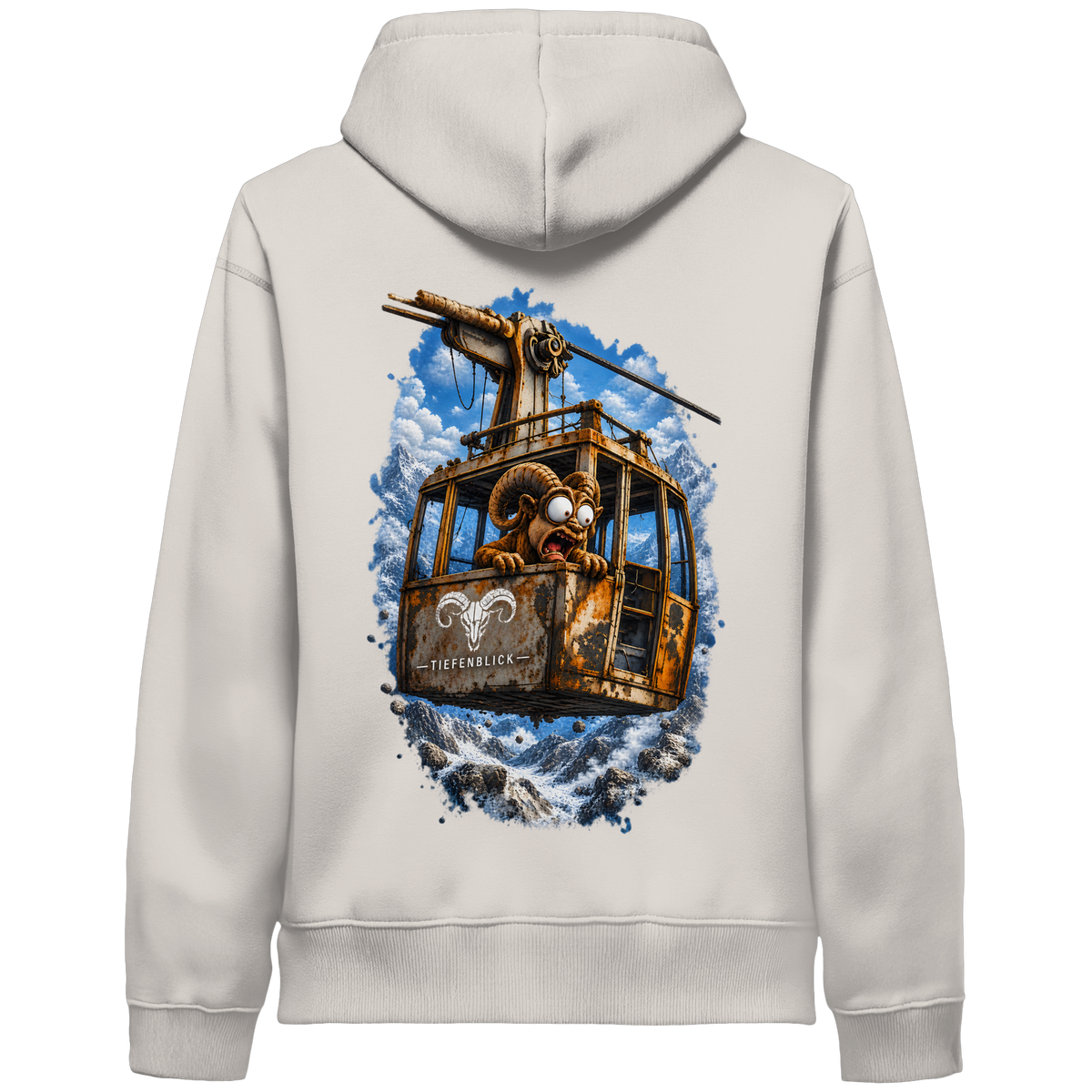 Tiefenblick Adrenalin Gondel Fun - Organic Side Pocket Hoodie