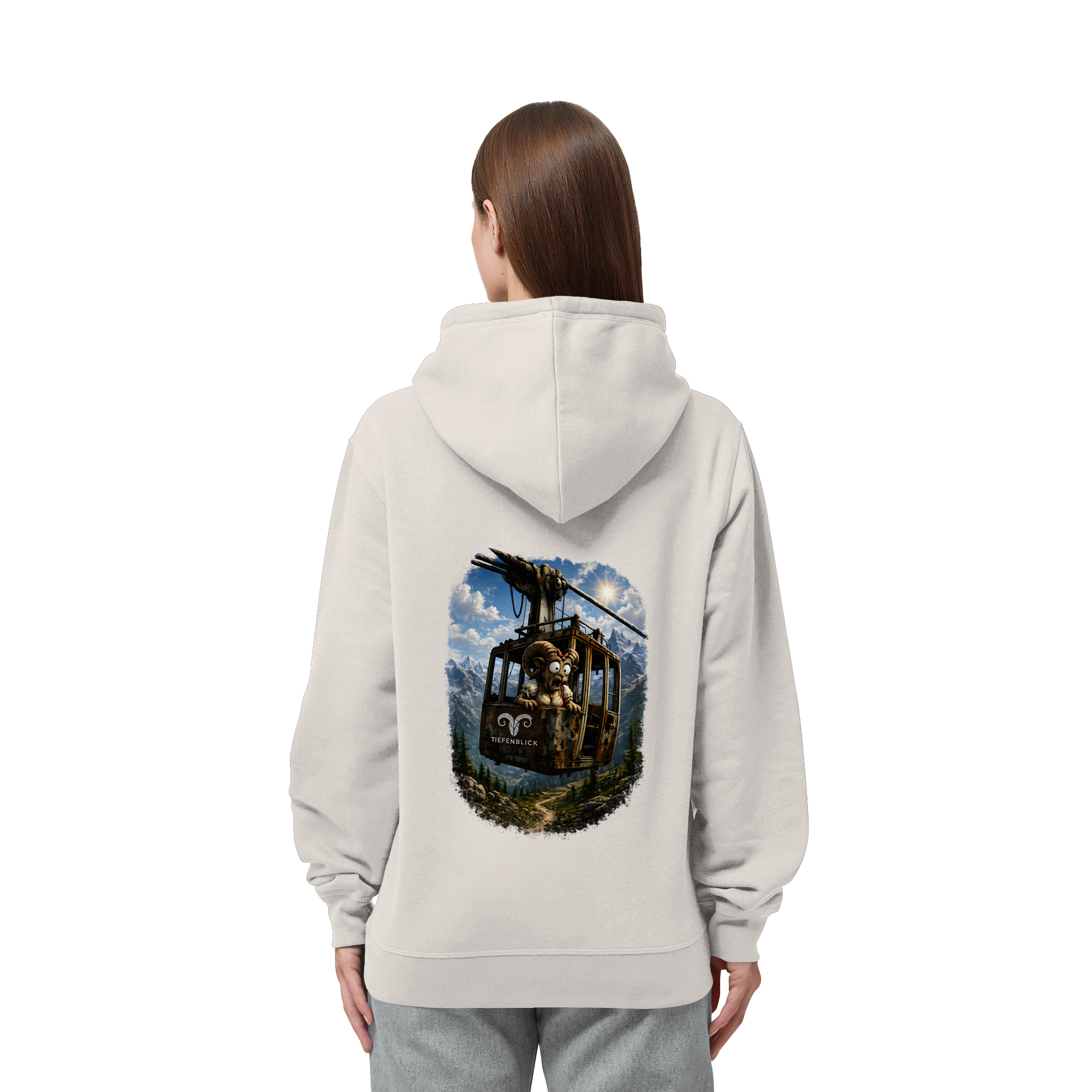 Tiefenblick Gondel Adrenalin Fun - Organic Side Pocket Hoodie