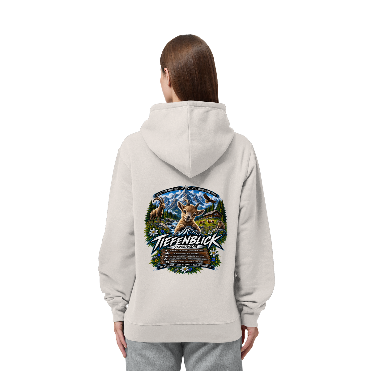 Tiefenblick Respekt Edition - Organic Side Pocket Hoodie