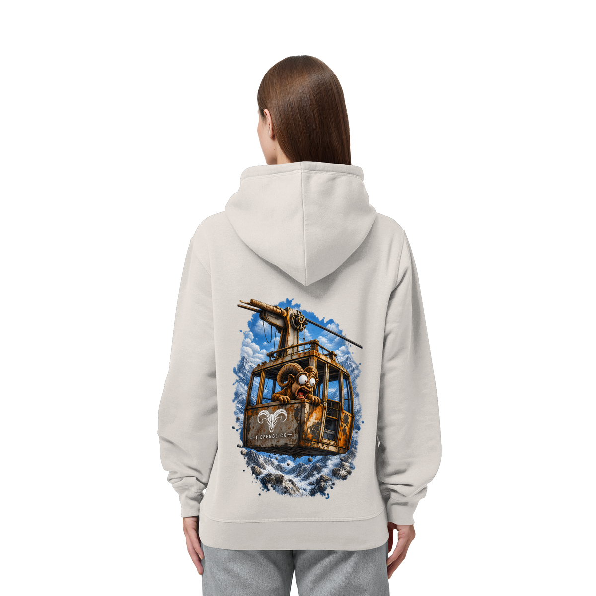 Tiefenblick Adrenalin Gondel Fun - Organic Side Pocket Hoodie