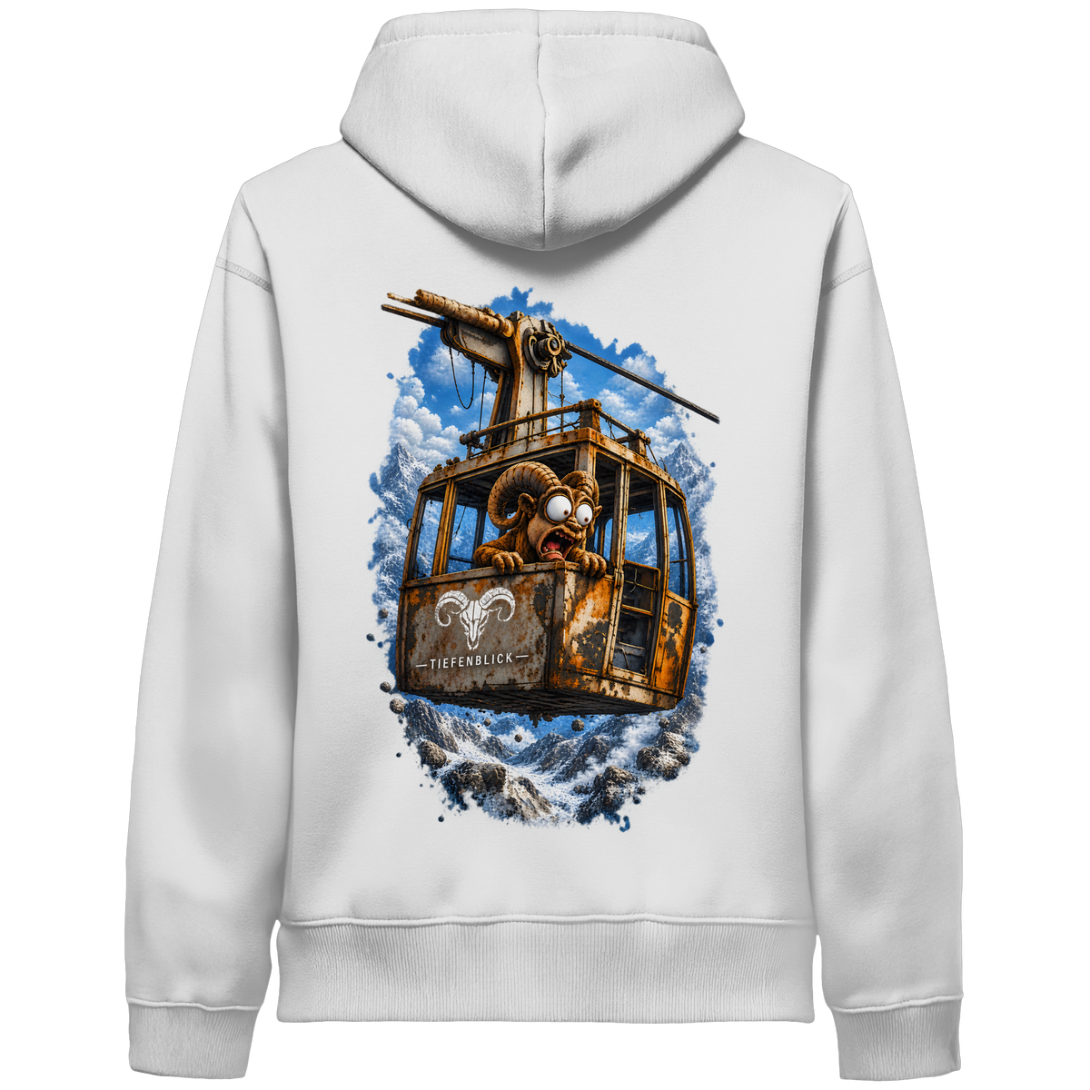 Tiefenblick Adrenalin Gondel Fun - Organic Side Pocket Hoodie