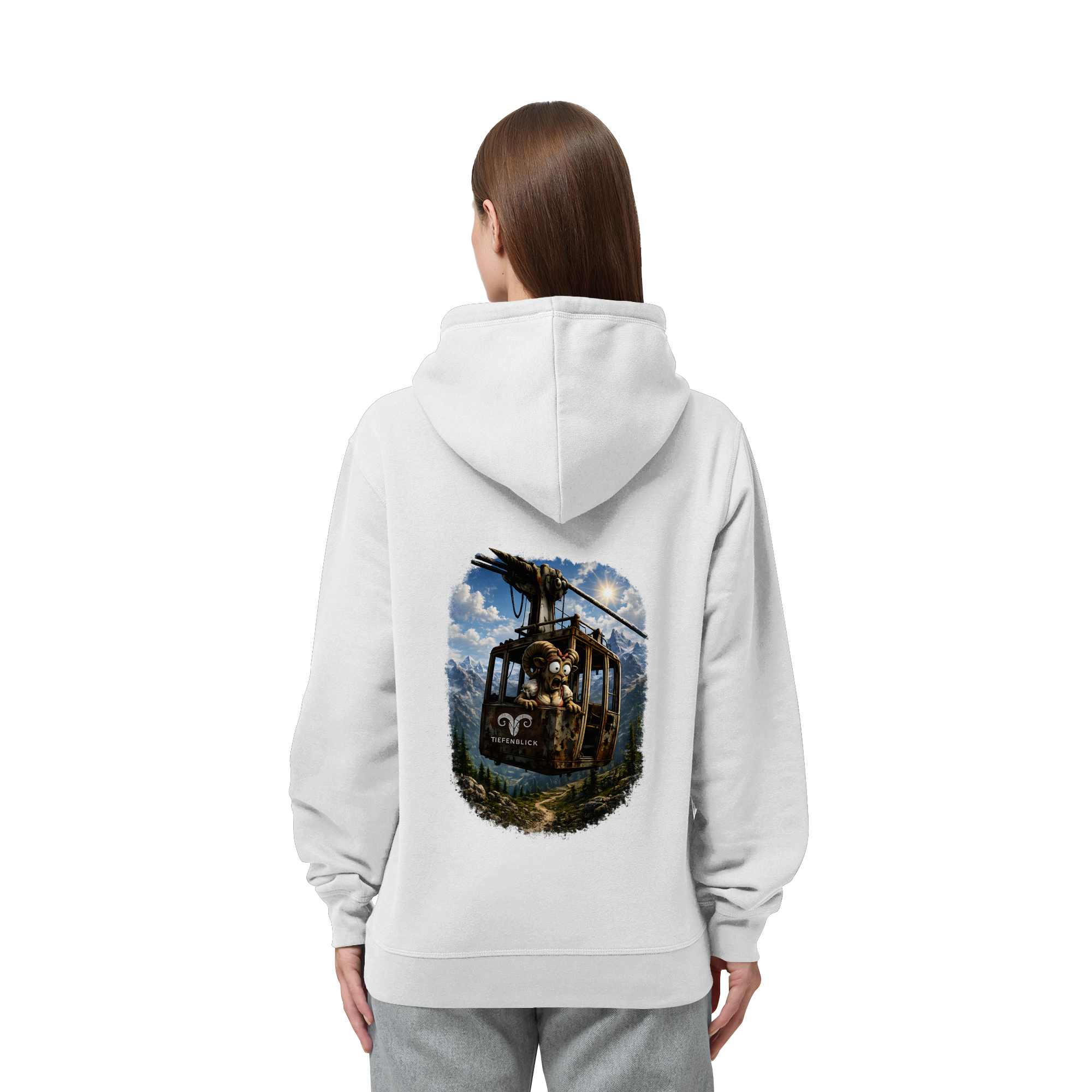 Tiefenblick Gondel Adrenalin Fun - Organic Side Pocket Hoodie