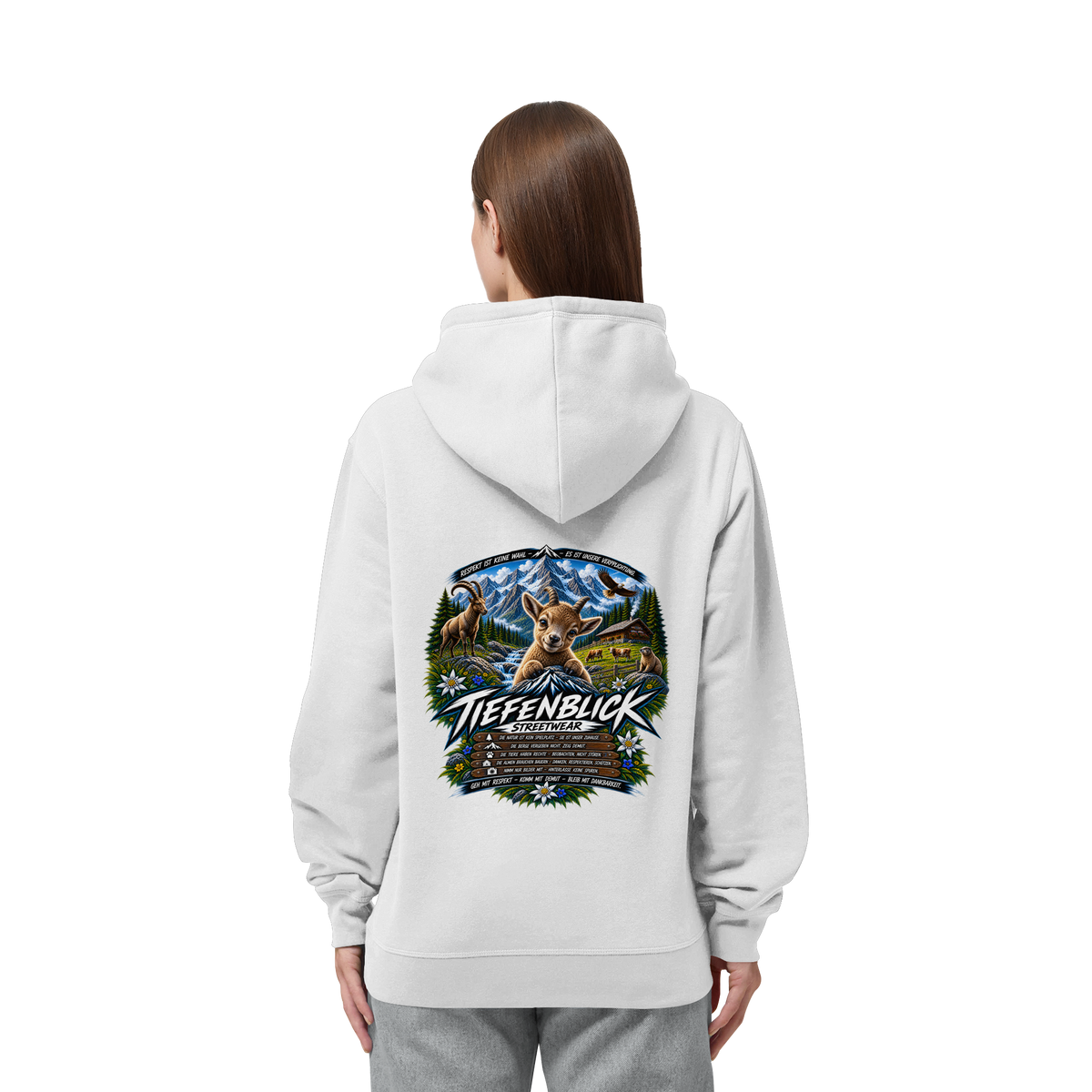 Tiefenblick Respekt Edition - Organic Side Pocket Hoodie