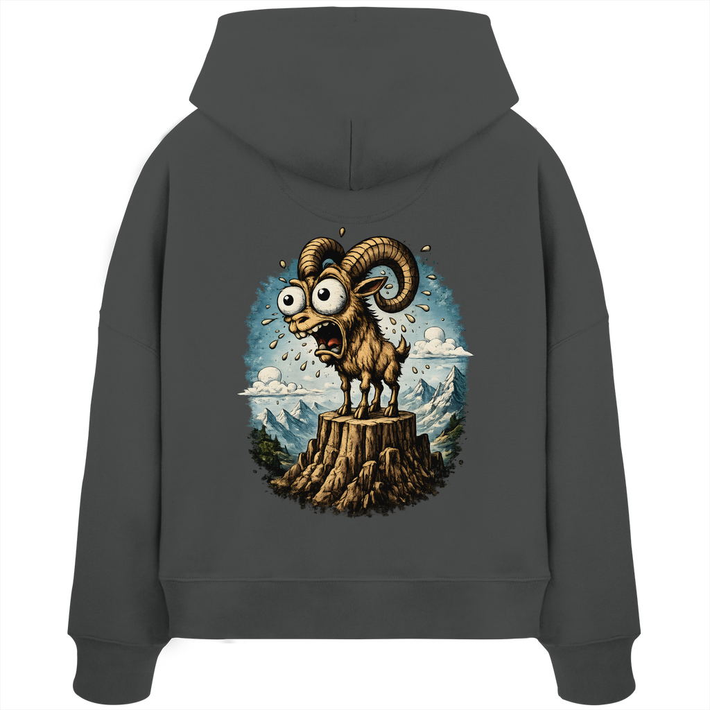 Tiefenblick Tiefe Fun  - Womens Organic Boxcut Hoodie