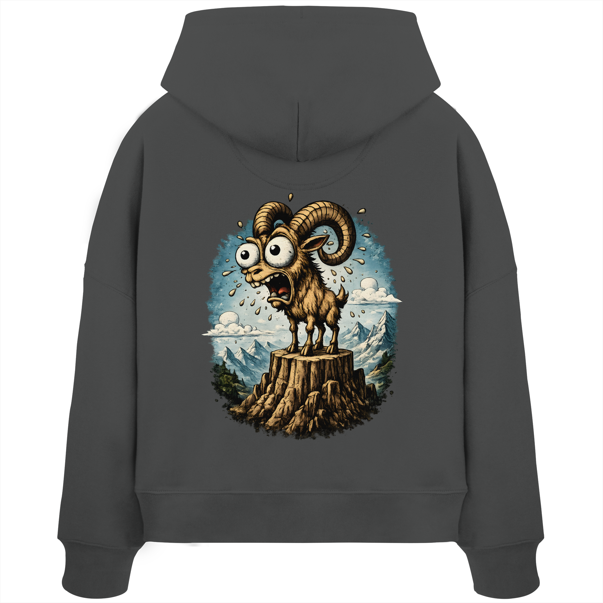 Tiefenblick Tiefe Fun  - Womens Organic Boxcut Hoodie