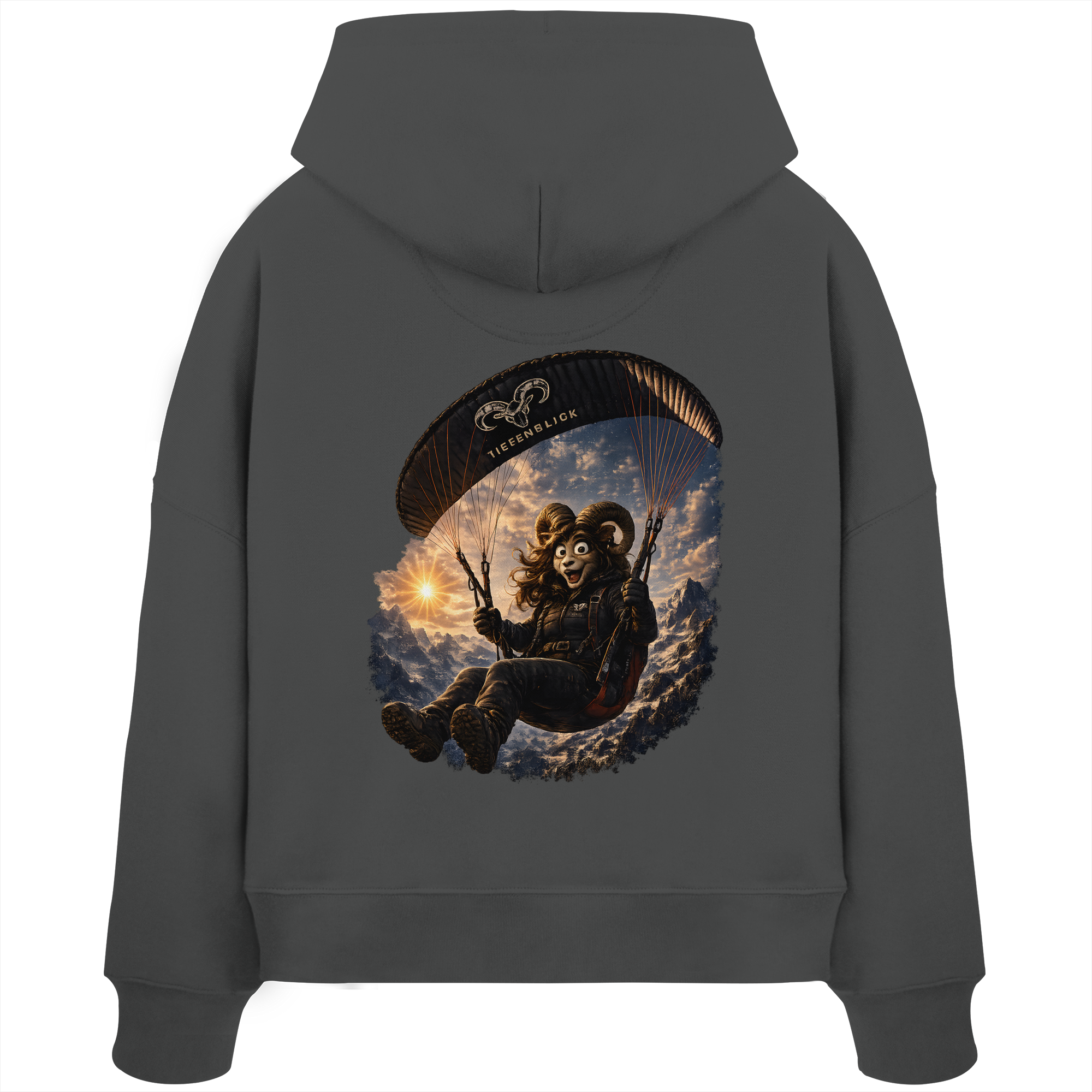 Tiefenblick Paraglider - Womens Organic Boxcut Hoodie