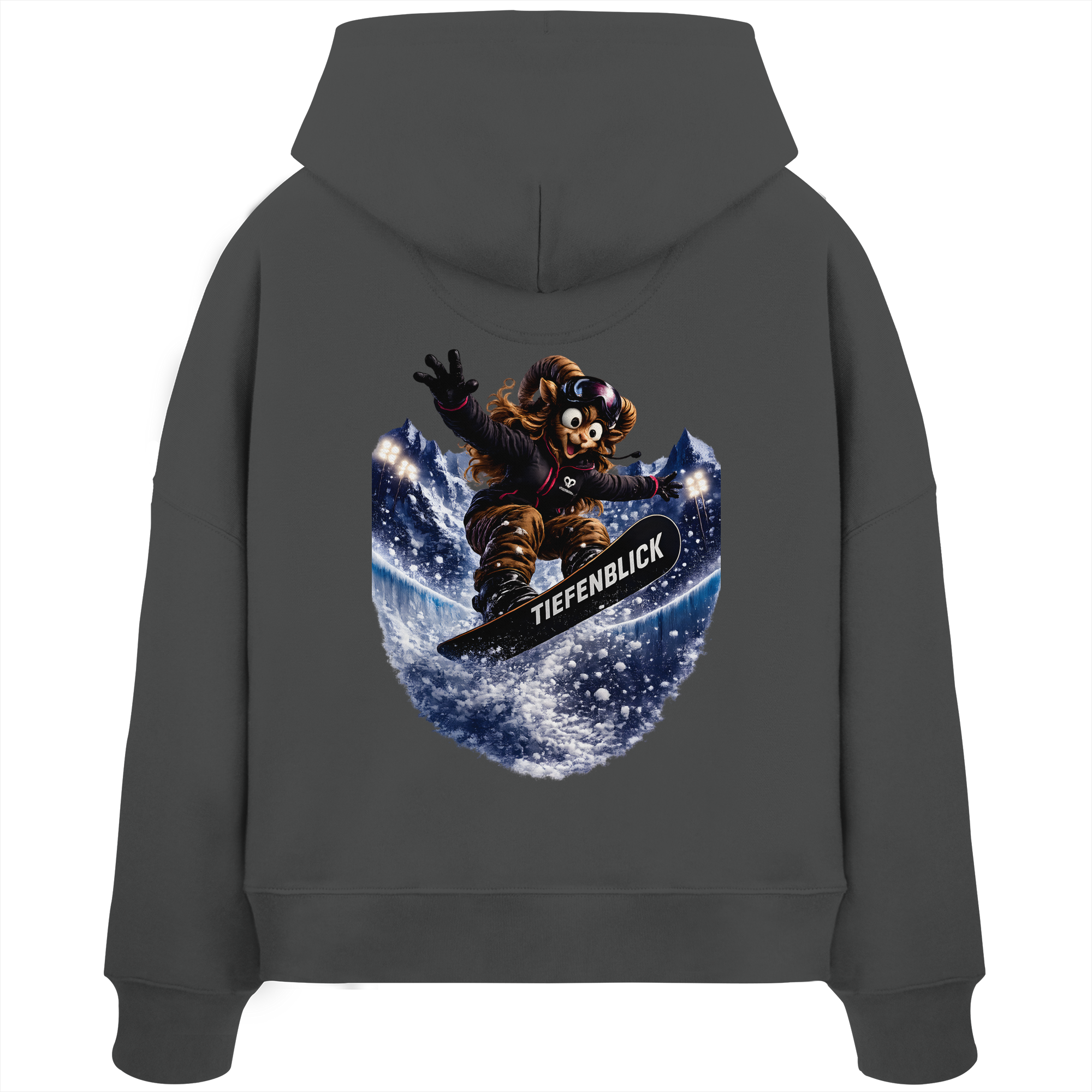 Tiefenblick Snowboarden Halfpipe - Womens Organic Boxcut Hoodie