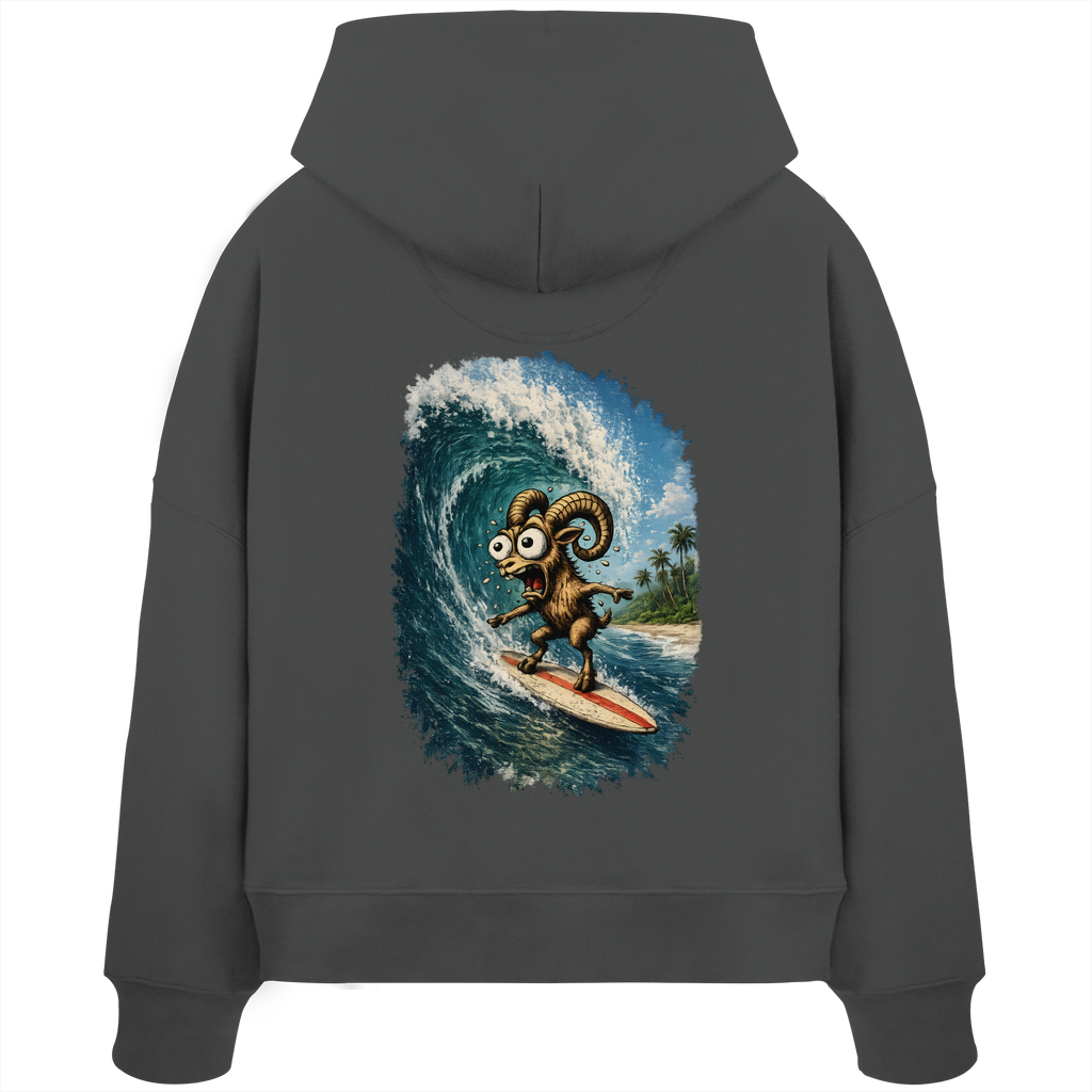 Tiefenblick Urlaub Fun  - Womens Organic Boxcut Hoodie