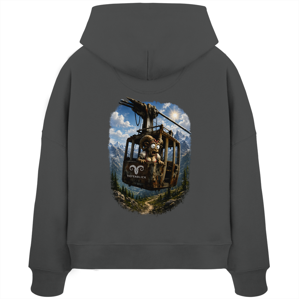 Tiefenblick Gondel Adrenalin Fun - Womens Organic Boxcut Hoodie
