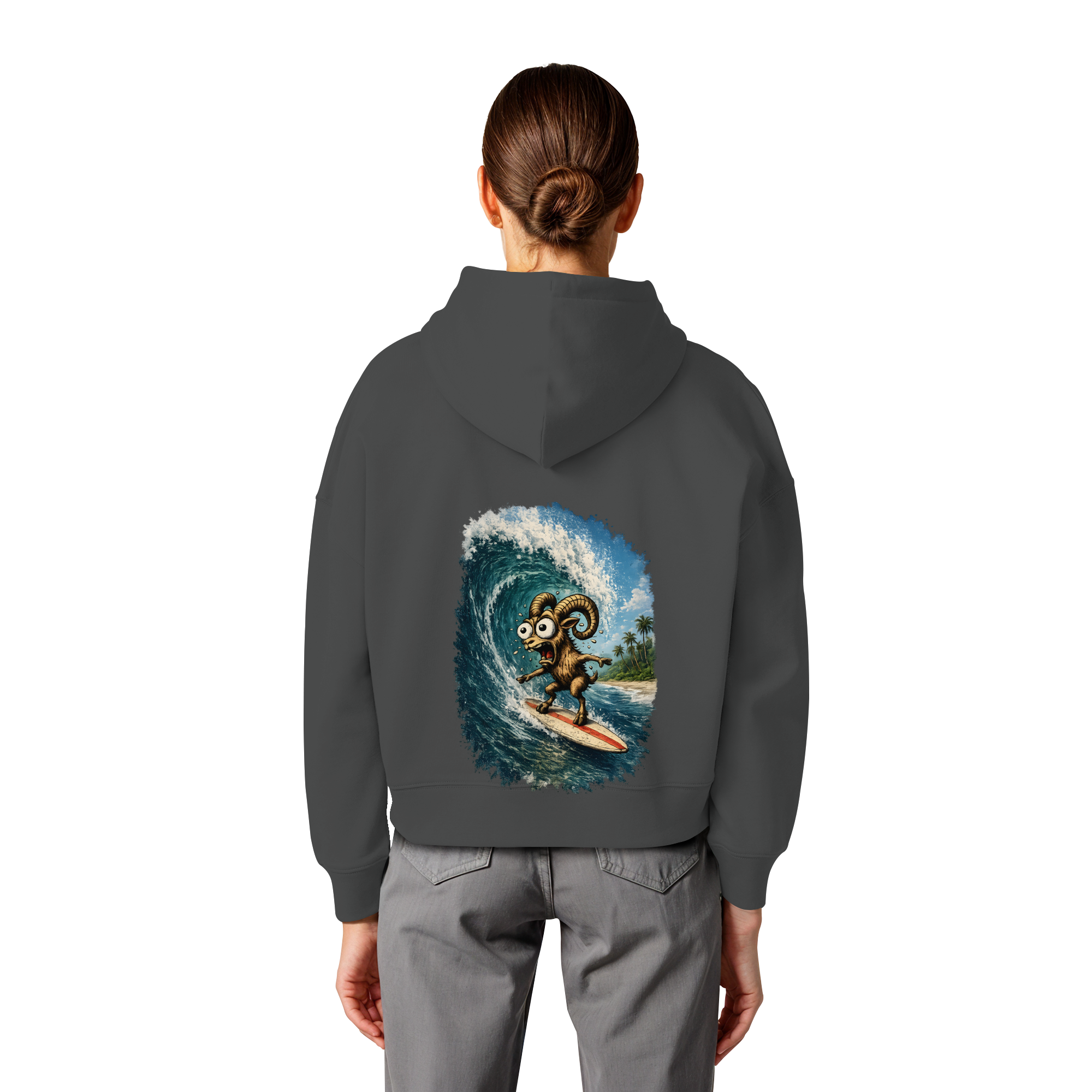 Tiefenblick Urlaub Fun  - Womens Organic Boxcut Hoodie