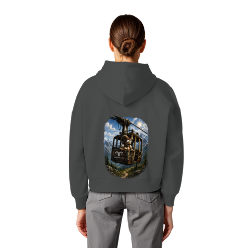 Tiefenblick Gondel Adrenalin Fun - Womens Organic Boxcut Hoodie
