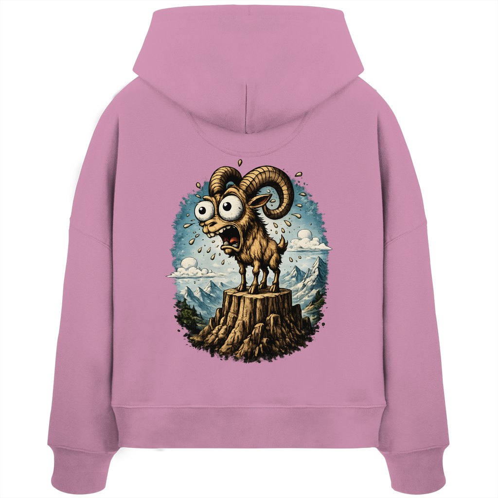 Tiefenblick Tiefe Fun  - Womens Organic Boxcut Hoodie