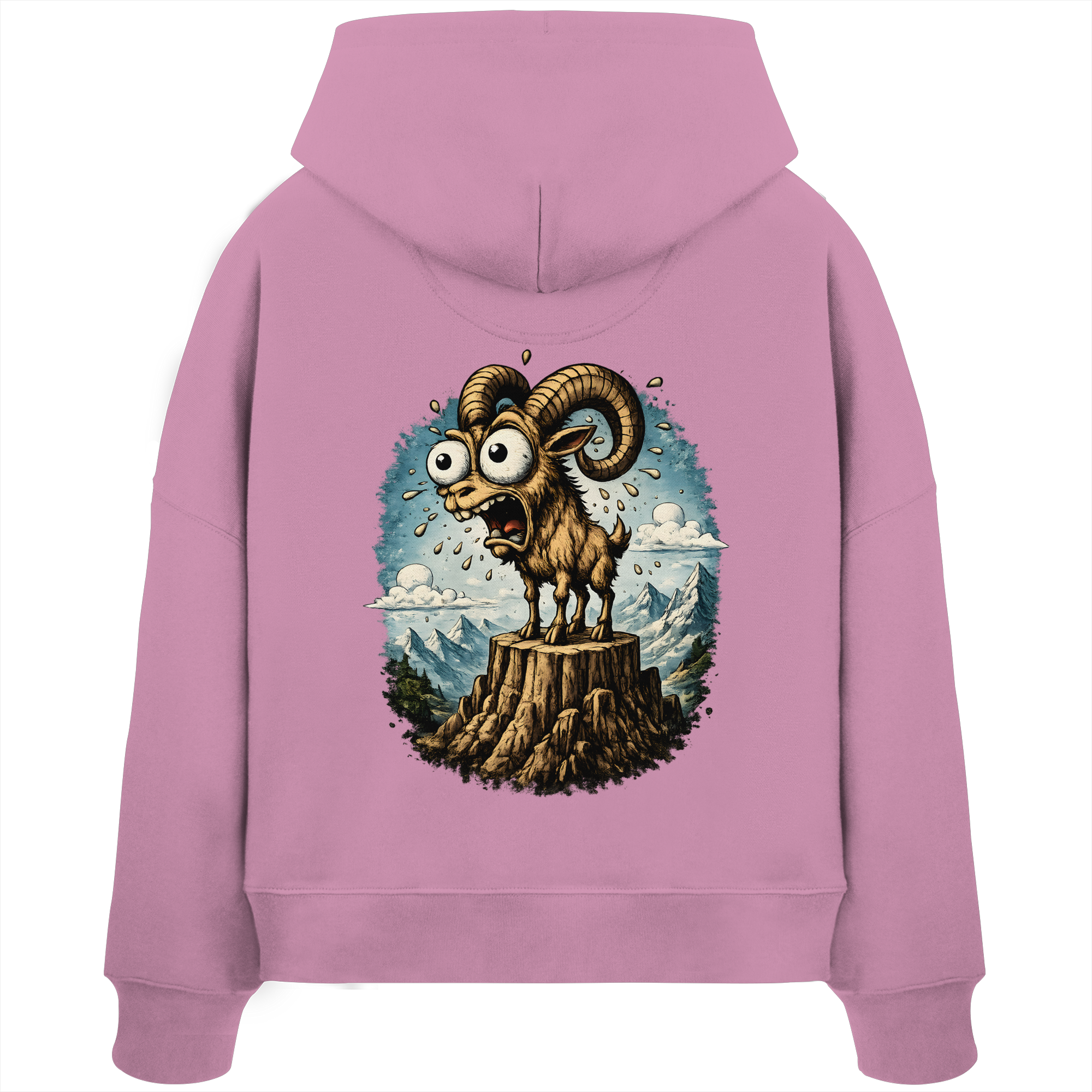 Tiefenblick Tiefe Fun  - Womens Organic Boxcut Hoodie