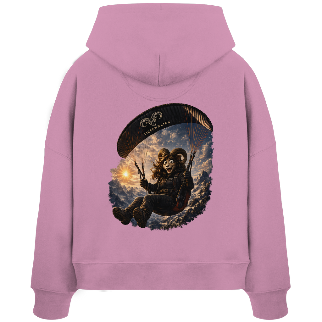Tiefenblick Paraglider - Womens Organic Boxcut Hoodie
